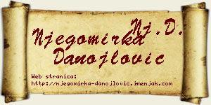 Njegomirka Danojlović vizit kartica